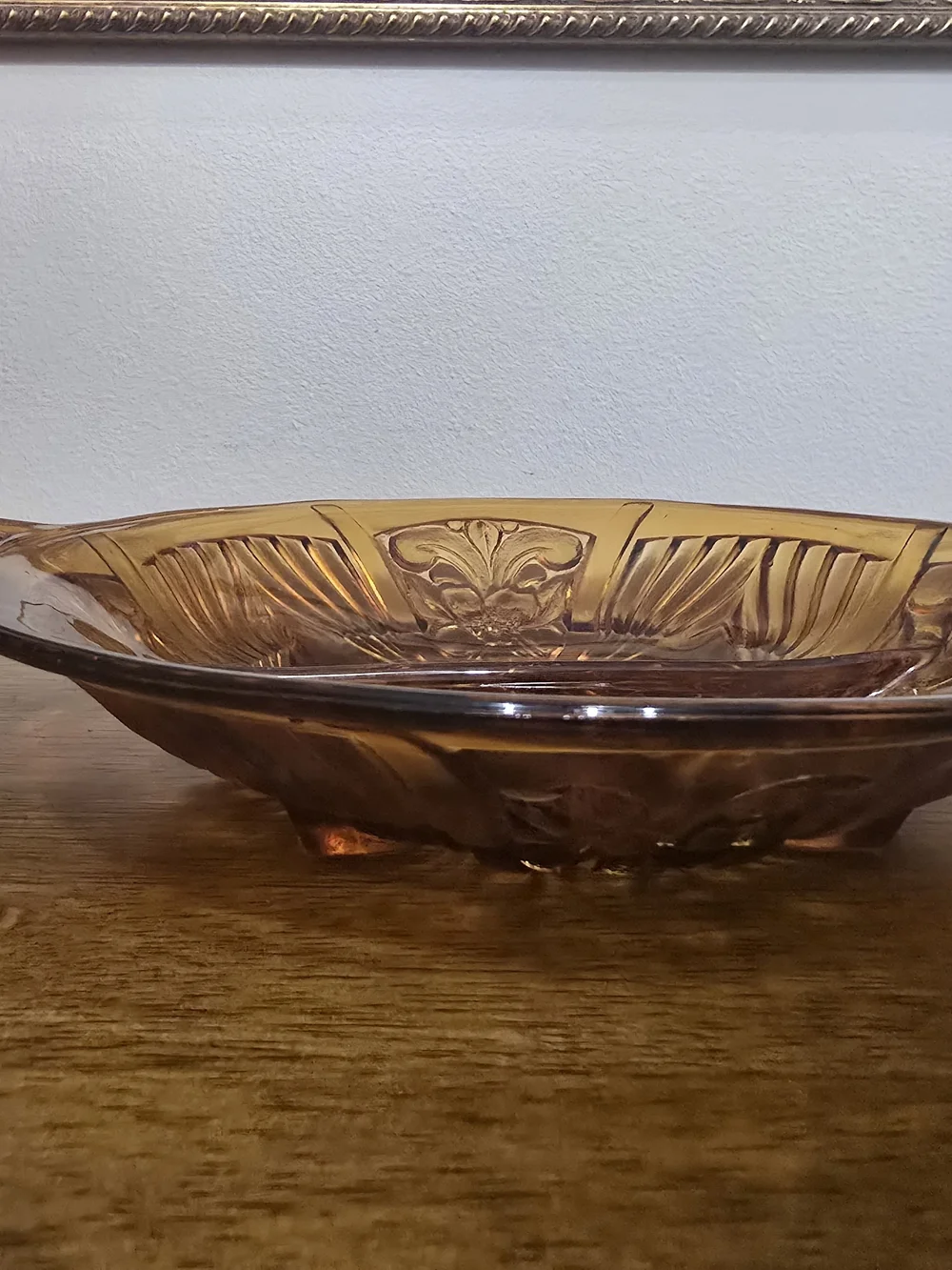 Vintage Indiana Glass Killarney Amber Divided Relish Serving Dish Mid-Century 8